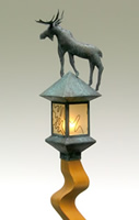 Metal & Wood Sculpture and Light Posts by Delaware Craftsman Grant Massey