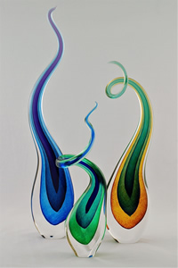 Original Glass Sculpture by Local Artist Justin Cavagnaro