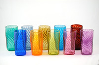 Glass Tumblers by Delaware Artist Justin Cavagnaro