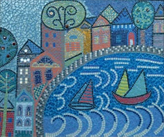 Origianl Mosaic Designs by Lewes Artist Lorelei Meanor