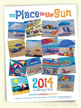 2014 Summer Poster of Gallery One Artists