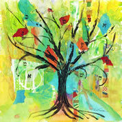 Tree of Life - Original Watercolor by Ocean City Artist Rina Thaler